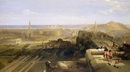 Edimburgo desde el castillo, 1847